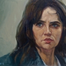 Face, oil on panel, 30x40 cm