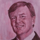 Willem Alexander, Acrylics on canvas, 30x30 cm